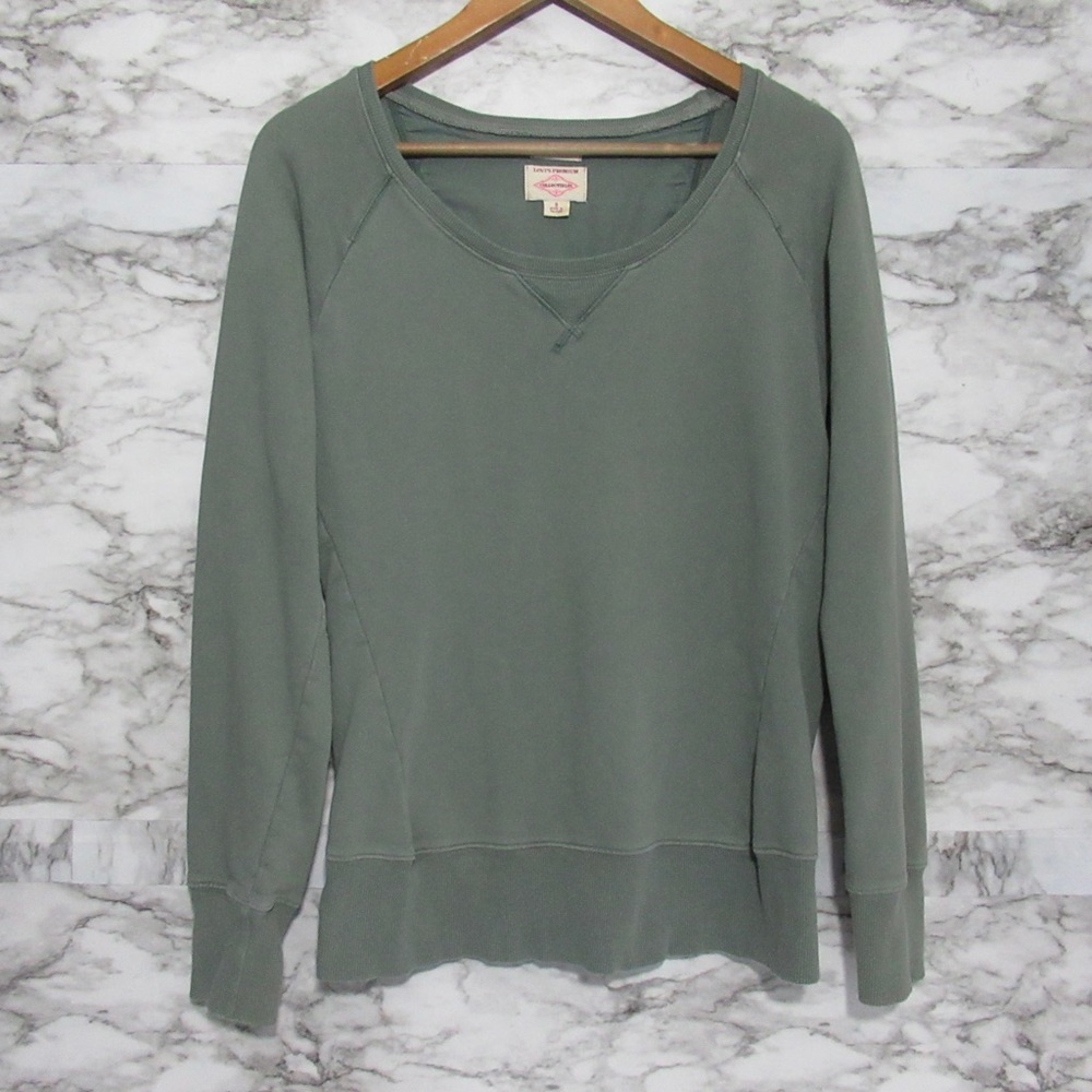 Levi’s Premium Collectibles Olive Green Lily Sweatshirt Size Small